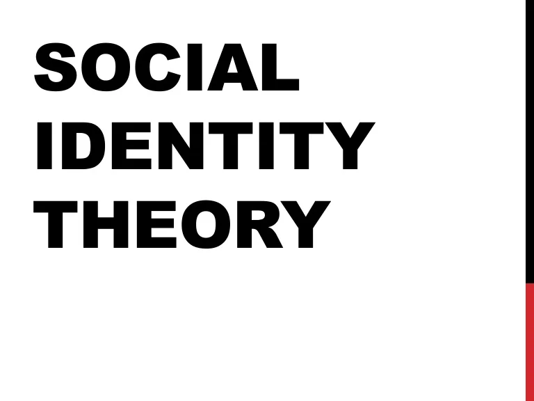 Importance of Social Identity